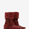 Winki-Stiefel aus geflochtenem Leder und Wildleder Winki-Stiefel aus geflochtenem Leder und Wildleder
