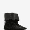 Winki-Stiefel aus geflochtenem Leder und Wildleder Winki-Stiefel aus geflochtenem Leder und Wildleder