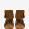 Winki-Stiefel aus geflochtenem Leder und Wildleder Winki-Stiefel aus geflochtenem Leder und Wildleder