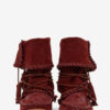 Winki-Stiefel aus geflochtenem Leder und Wildleder Winki-Stiefel aus geflochtenem Leder und Wildleder