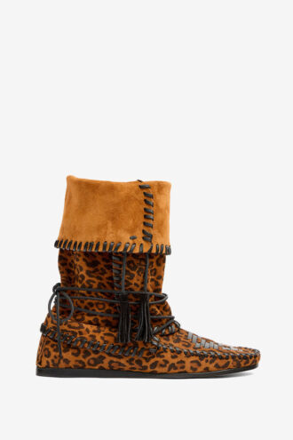 Winki Stiefel aus gewebtem Wildleder