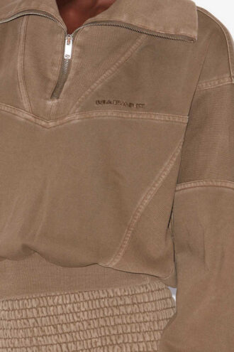 Yaele Sweatshirt aus Jersey mit verblassten Ziernähten