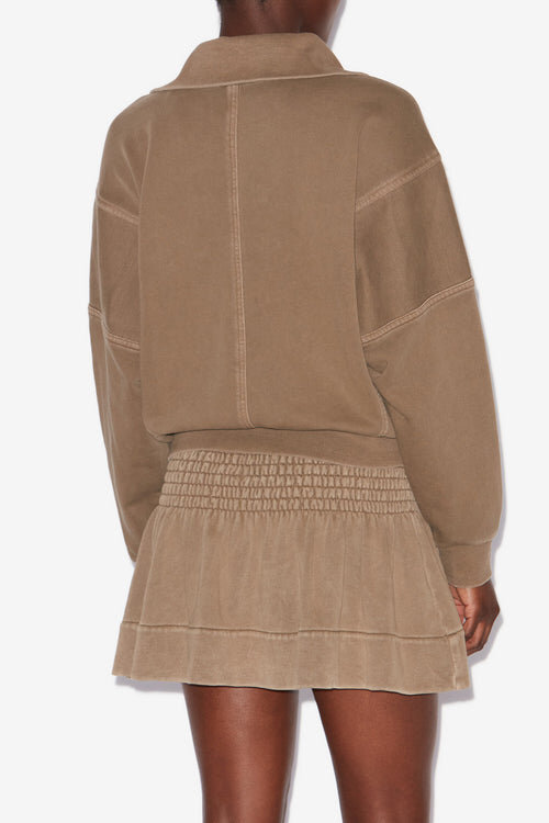 Yaele Sweatshirt aus Jersey mit verblassten Ziernähten Yaele Sweatshirt aus Jersey mit verblassten Ziernähten