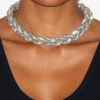 Yua Geflochtenes Strass-Halsband Yua Geflochtenes Strass-Halsband