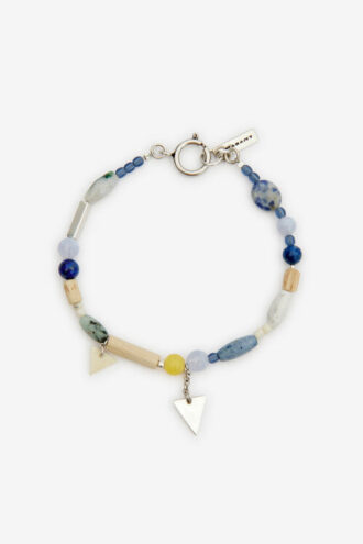 Yulian-Armband aus Stein, Holz und Anhänger