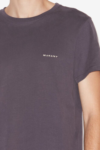 Zafferh Kurzarm-T-Shirt aus einfarbiger Baumwolle