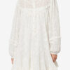 Zame Kurzes Baumwoll- und Seidenkleid mit Blumenmuster Zame Kurzes Baumwoll- und Seidenkleid mit Blumenmuster