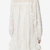 Zame Kurzes Baumwoll- und Seidenkleid mit Blumenmuster Zame Kurzes Baumwoll- und Seidenkleid mit Blumenmuster