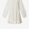 Zame Kurzes Baumwoll- und Seidenkleid mit Blumenmuster Zame Kurzes Baumwoll- und Seidenkleid mit Blumenmuster