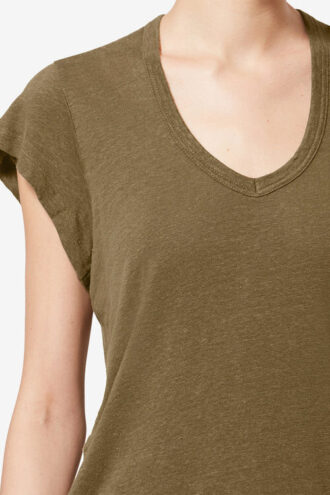 Zankou Kurzarm-Leinen-T-Shirt