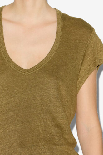 Zankou Kurzarm-Leinen-T-Shirt