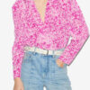 Zarga Plissee-Bluse aus bedruckter Seide Zarga Plissee-Bluse aus bedruckter Seide