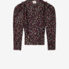 Zarga Seidenoberteil mit Polka-Dot-Print