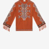 Zelda Bestickte Matka-Seidenbluse Zelda Bestickte Matka-Seidenbluse
