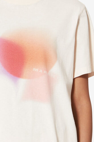 Zewel Bedrucktes Baumwoll-T-Shirt
