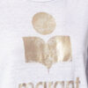 Zewel Einfarbiges Leinen-T-Shirt mit Logo Zewel Einfarbiges Leinen-T-Shirt mit Logo