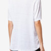 Zewel Einfarbiges Leinen-T-Shirt mit Logo Zewel Einfarbiges Leinen-T-Shirt mit Logo