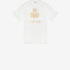 Zewel Einfarbiges Leinen-T-Shirt mit Logo Zewel Einfarbiges Leinen-T-Shirt mit Logo