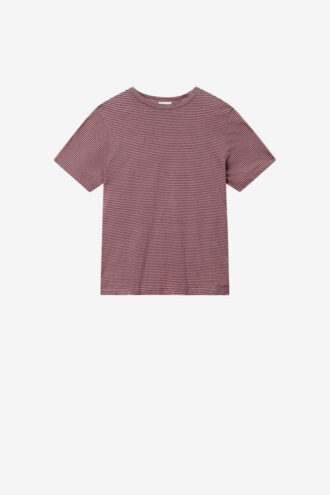 Zewel Gestreiftes T-Shirt aus Baumwolle und Leinen