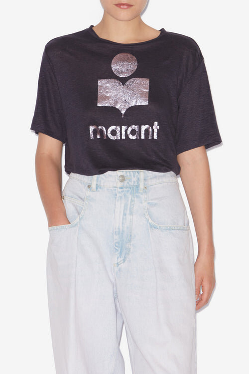 Zewel Leinen-T-Shirt mit Logo Zewel Leinen-T-Shirt mit Logo