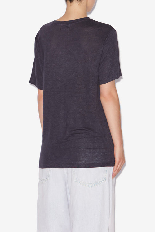 Zewel Leinen-T-Shirt mit Logo Zewel Leinen-T-Shirt mit Logo