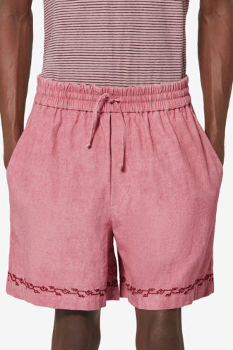 Zilan Bestickte Baumwoll-Gaze-Shorts