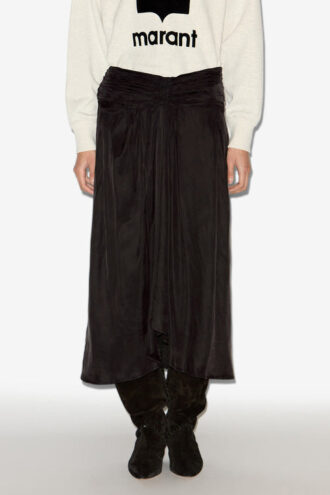 Zoan Midirock aus gerafftem Satin