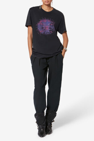 Zoeline Bedrucktes Baumwoll-T-Shirt