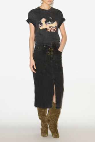 Zoeline Bedrucktes Baumwoll-T-Shirt