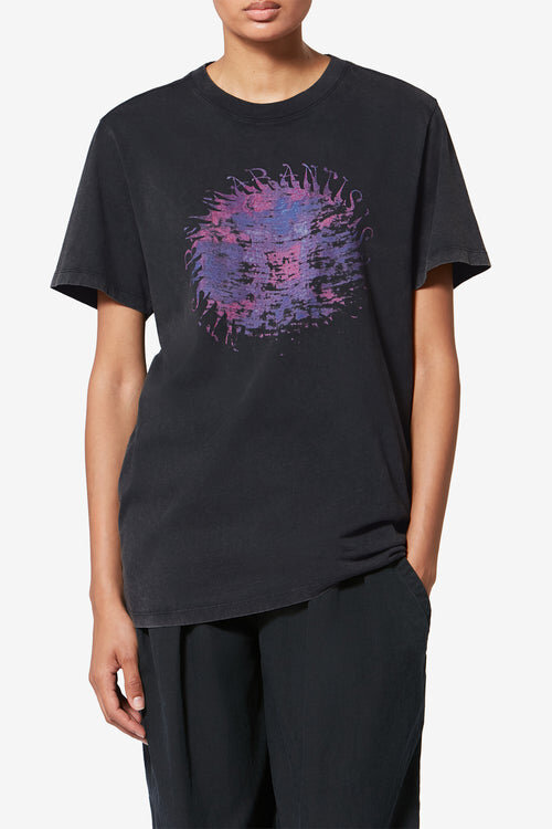 Zoeline Bedrucktes Baumwoll-T-Shirt Zoeline Bedrucktes Baumwoll-T-Shirt
