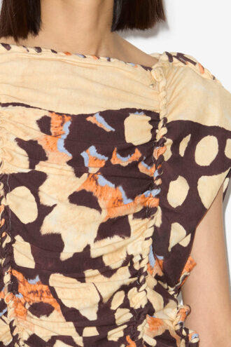 Zohra Bedrucktes Oberteil aus gewebtem Jersey Zohra Bedrucktes Oberteil aus gewebtem Jersey
