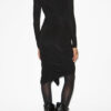 Zorah Drapiertes Kleid aus einfarbigem Jersey Zorah Drapiertes Kleid aus einfarbigem Jersey