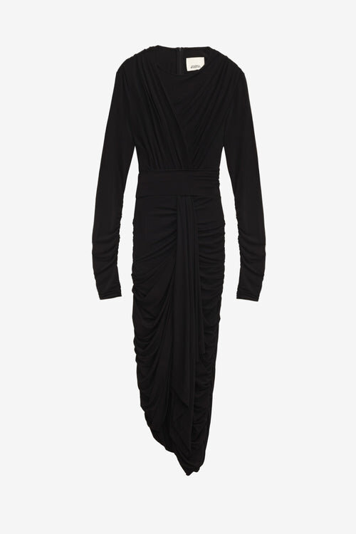 Zorah Drapiertes Kleid aus einfarbigem Jersey Zorah Drapiertes Kleid aus einfarbigem Jersey
